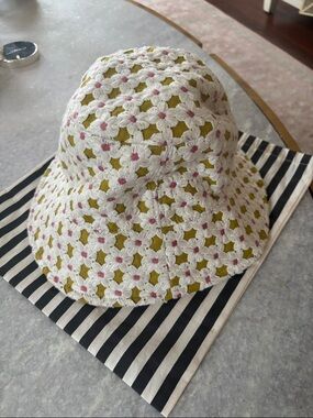 Lele Sadoughi Crochet Daisy bucket hat Chartreuse